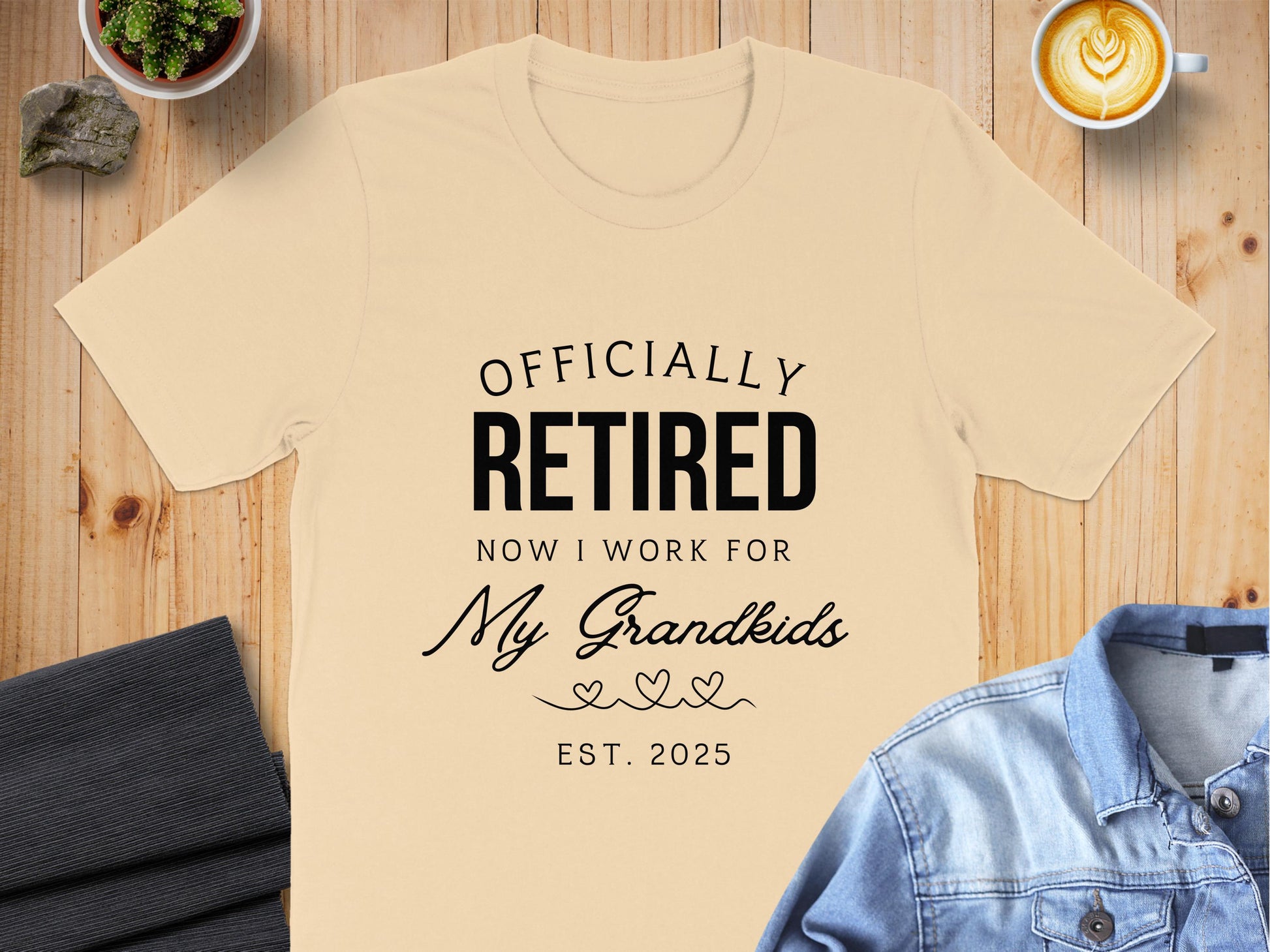 Officially Retired Now I Work For My Grandkids Product Type