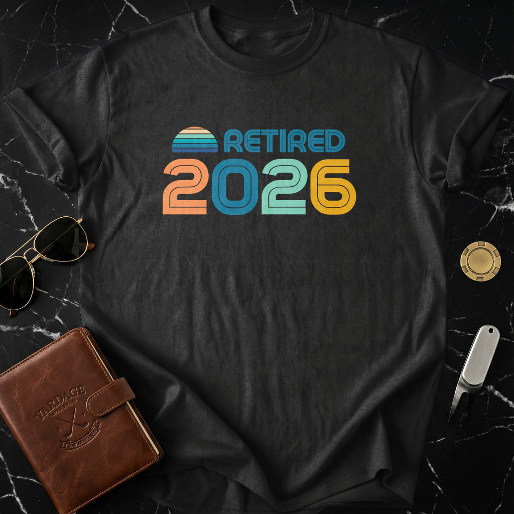 Retired 2026 Vintage Style Retirement Shirt