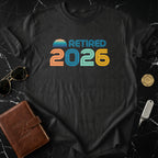 Retired 2026 Vintage Style Retirement Shirt