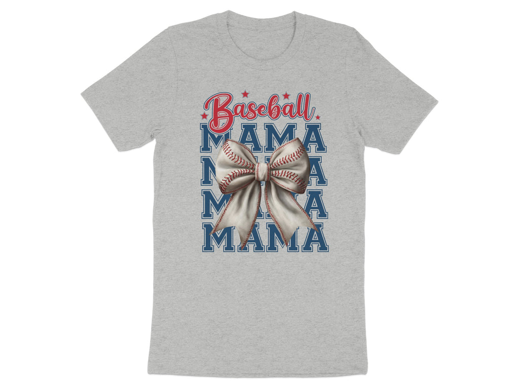 Baseball Mama Bow Graphic Star Details Sporty product type