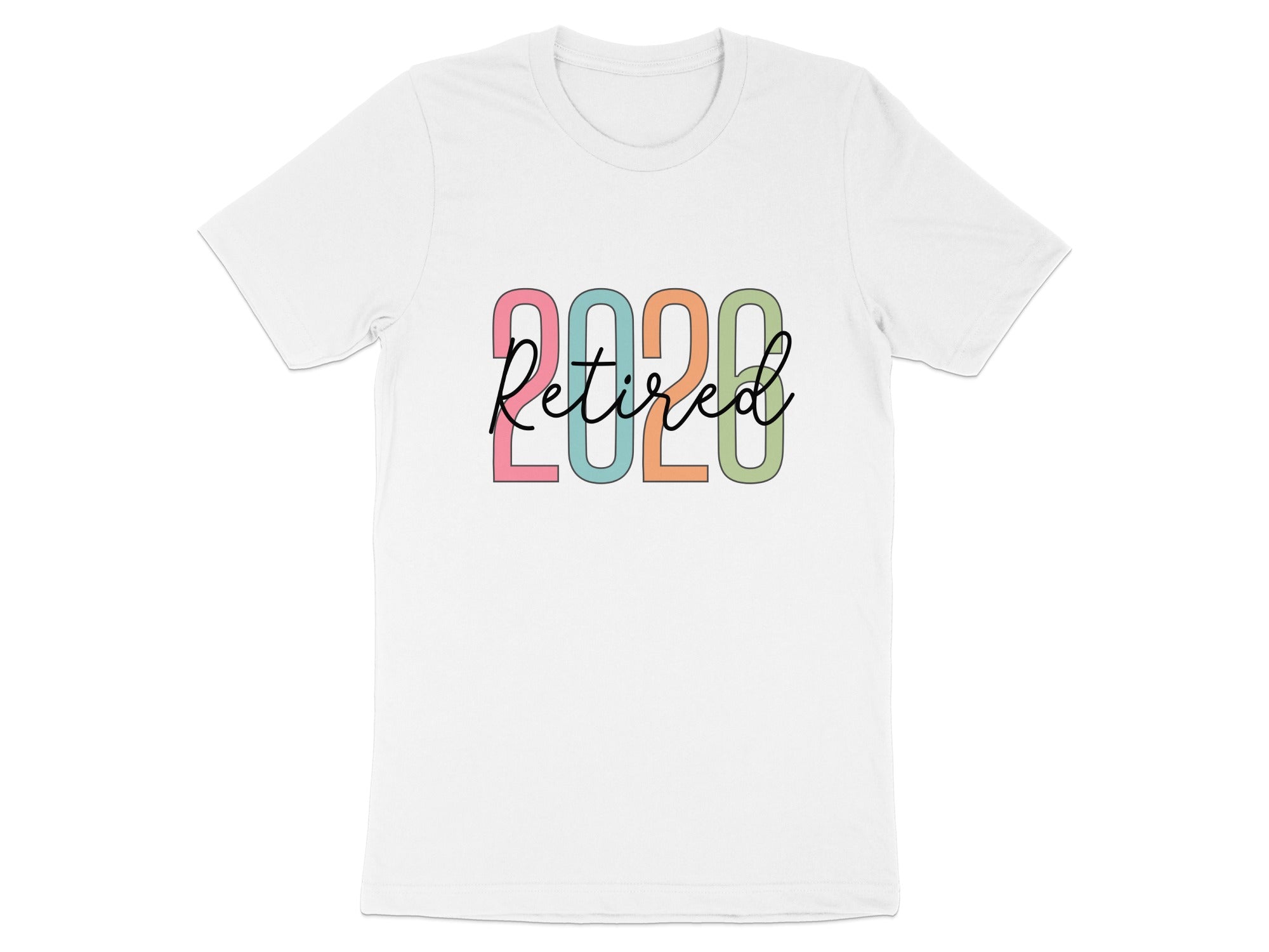 Retired 2020 Graphic Tee Shirt for Relaxed Style