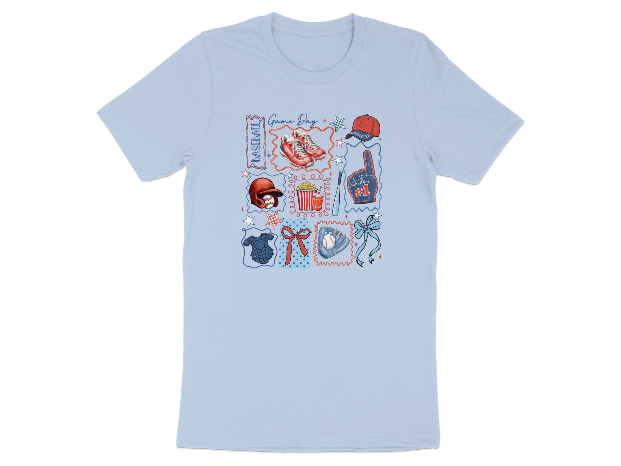 Baseball Game Day Doodle Collage Fan Design product type