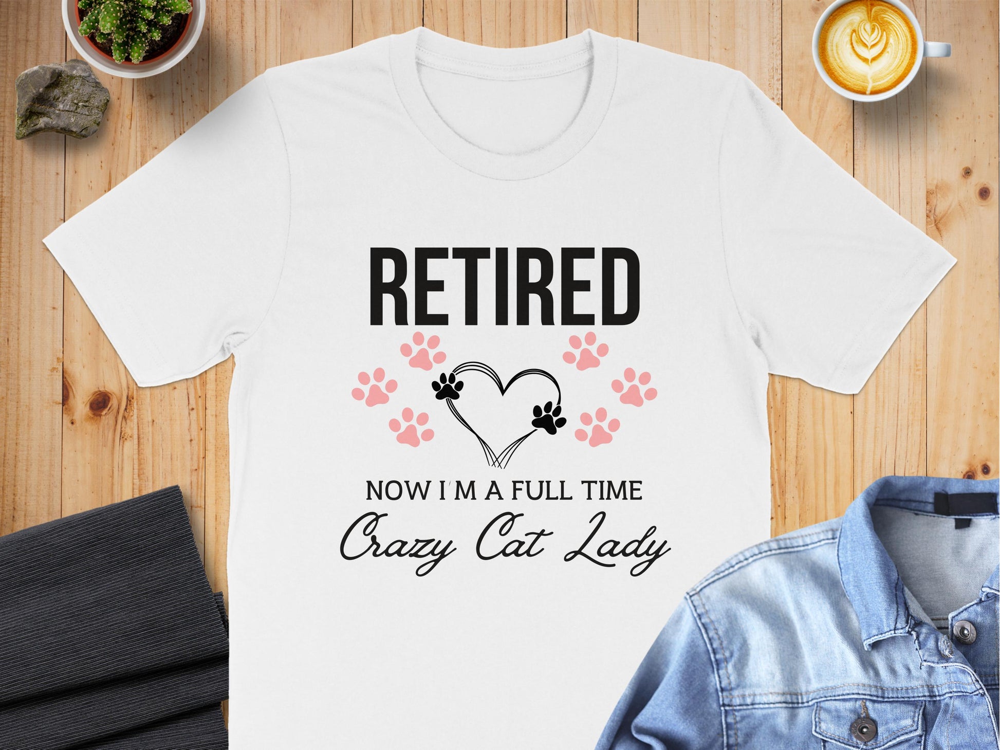 Retired Now I'm a Full Time Crazy Cat Lady product