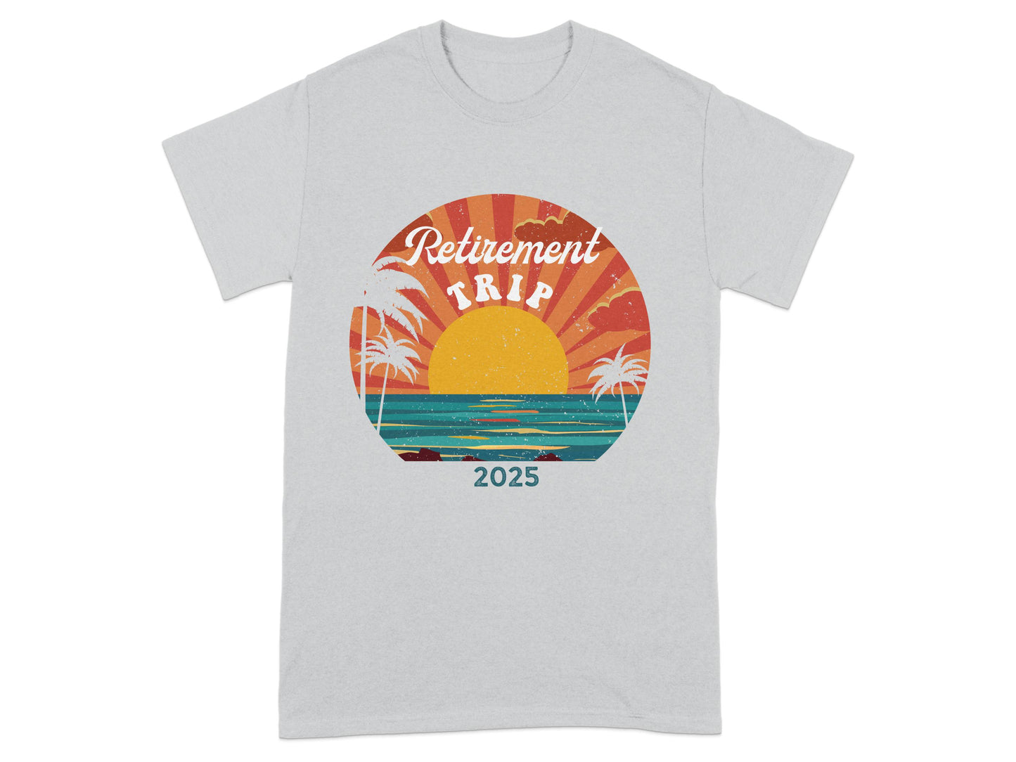 Retirement Trip 2025 Sunset Beach T-Shirt product
