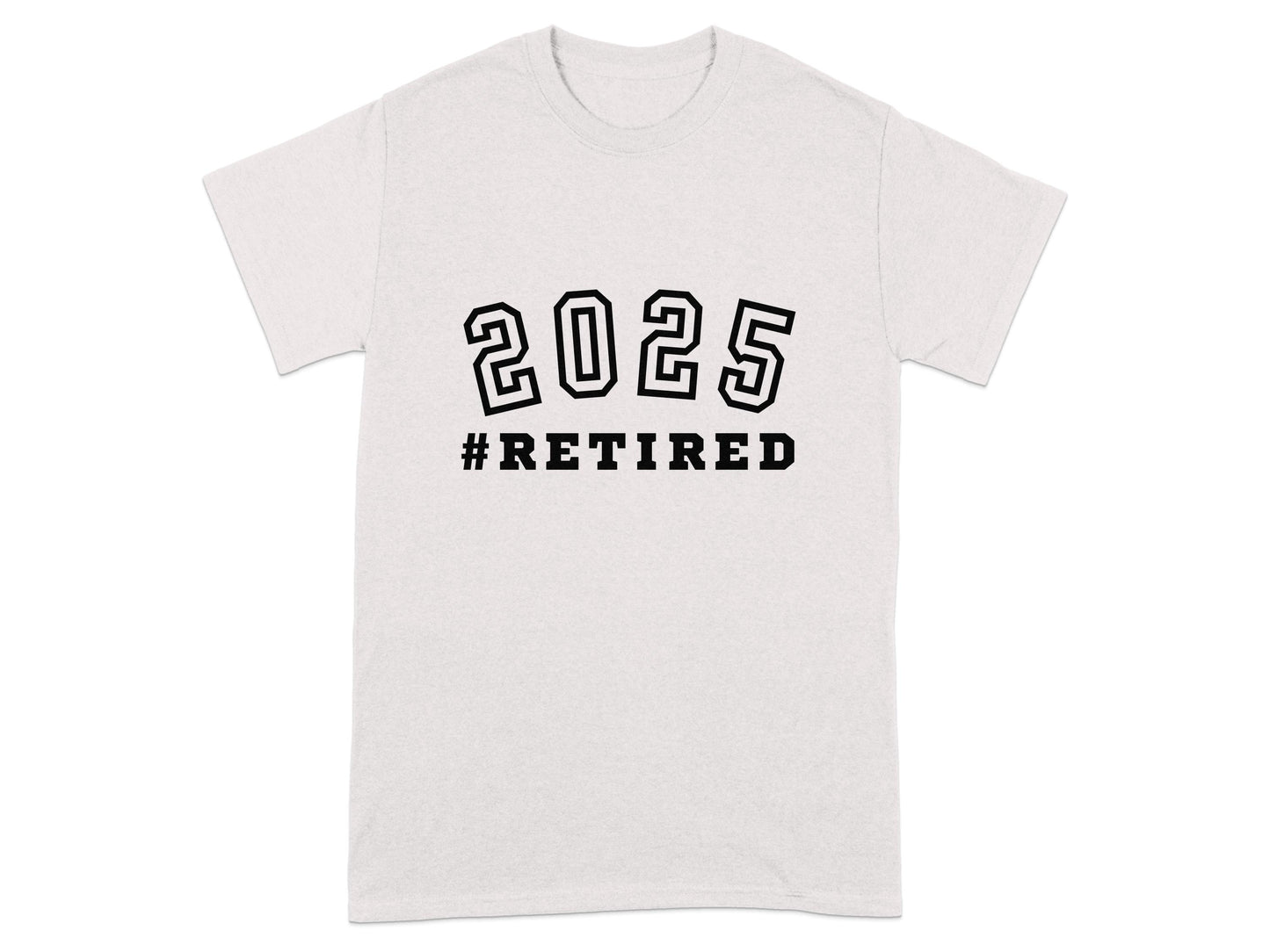 2025 Retired Hashtag Style Casual Unisex Shirt product