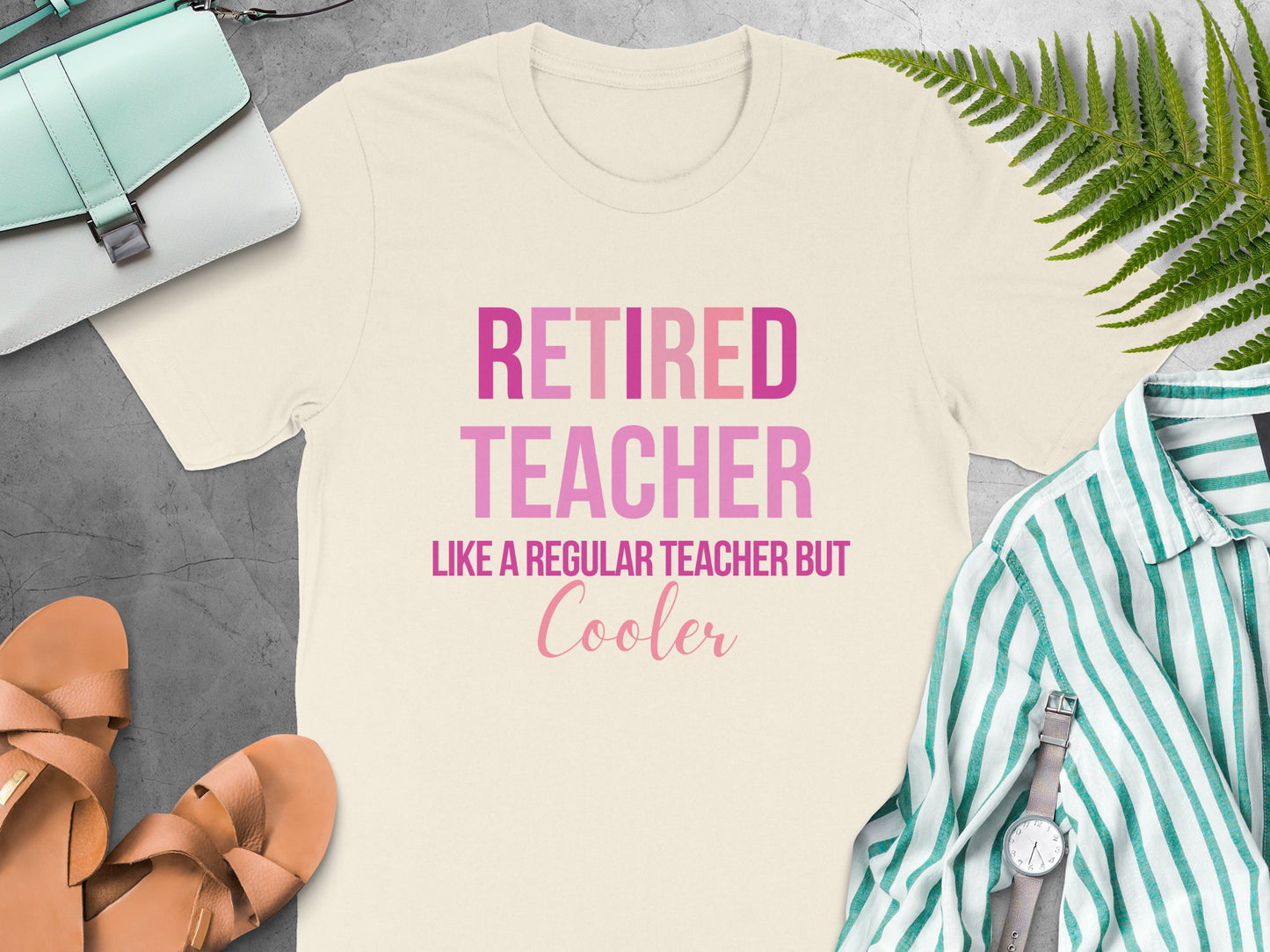 Retired Teacher Like A Regular Teacher Cooler product type