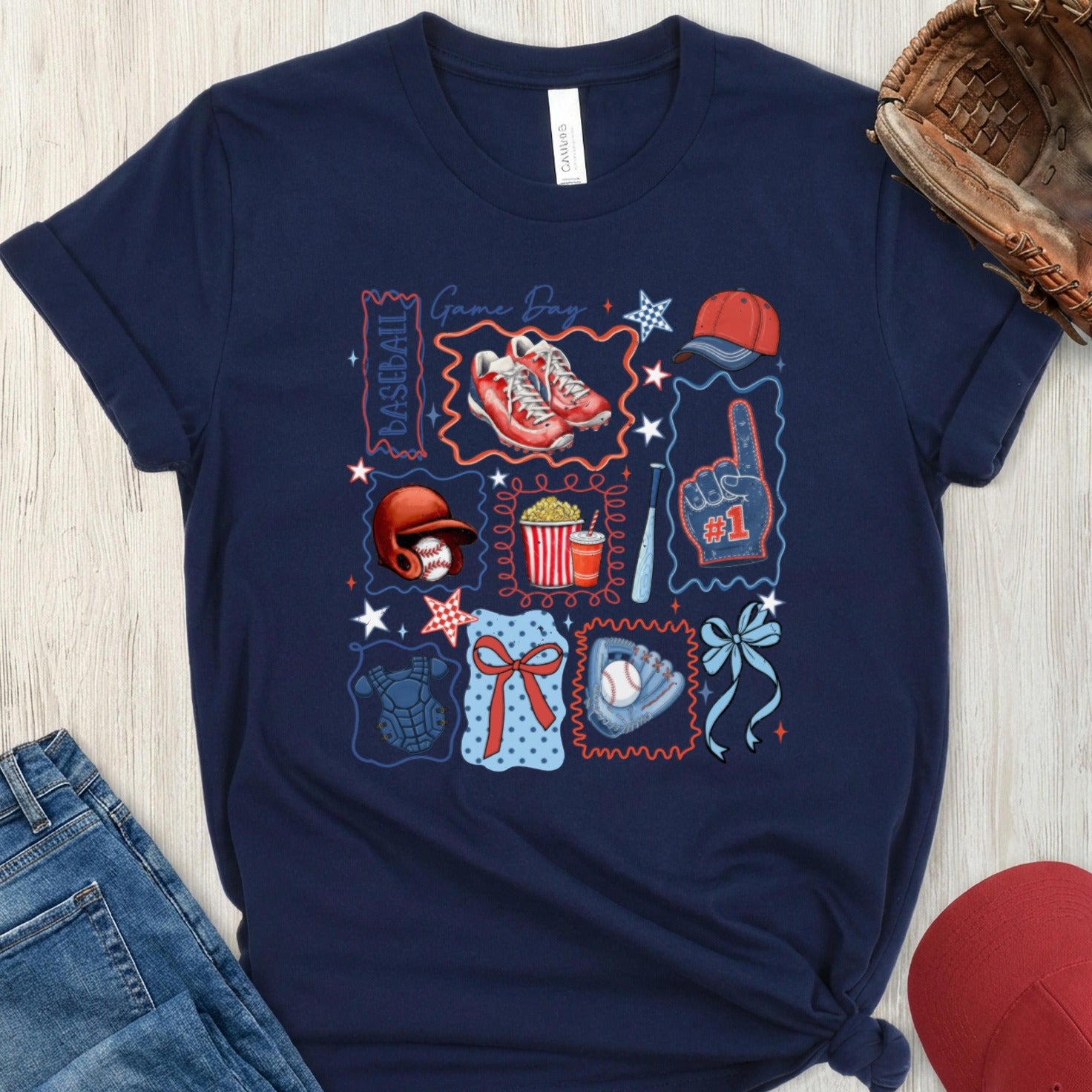 Baseball Game Day Themed Sporty Graphic Tee product type