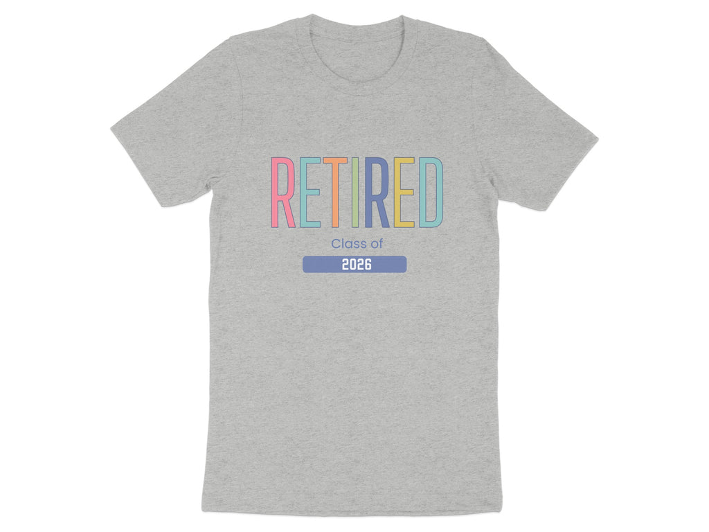 Retired Class of 2026 Colorful Design T-shirt