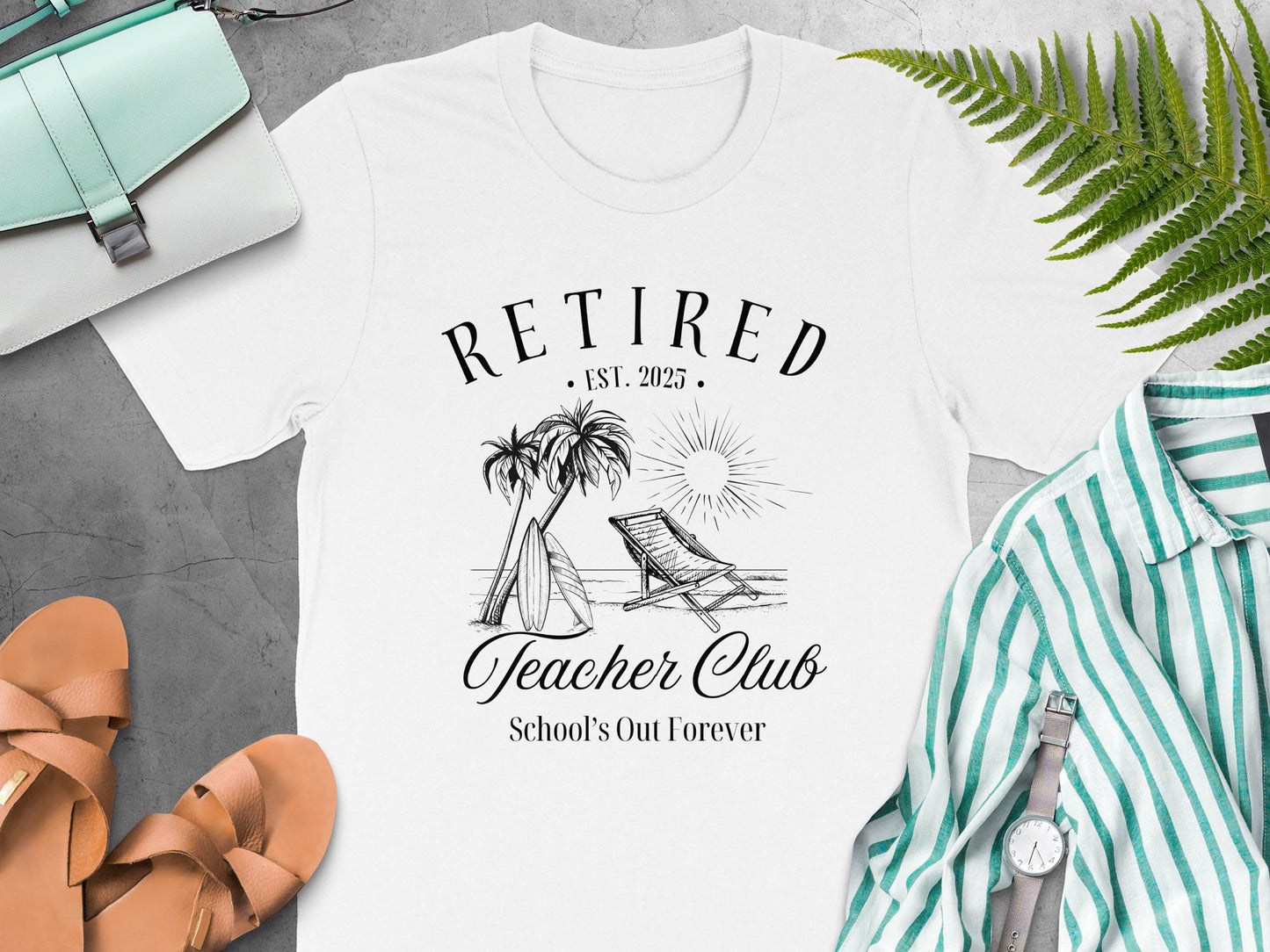 Retired Teacher Club School's Out Forever T-shirt product
