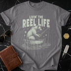 Livin' the REEL LIFE Bear Fishing T-Shirt