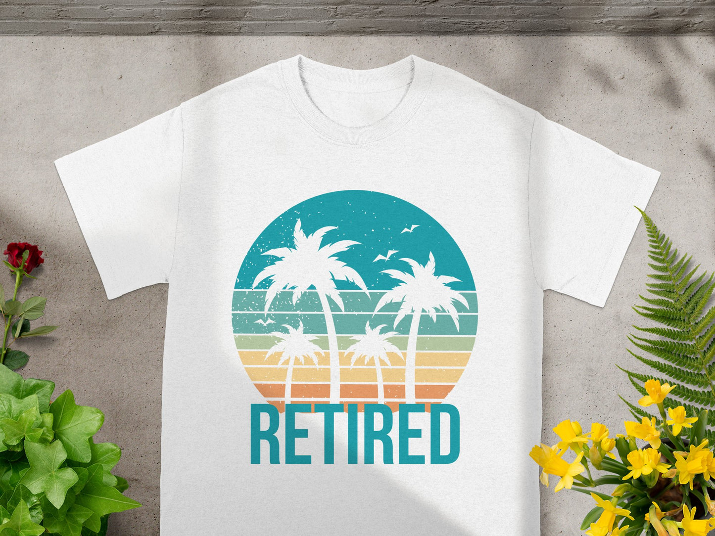 Retro Palm Trees Retired Graphic T-shirt product type