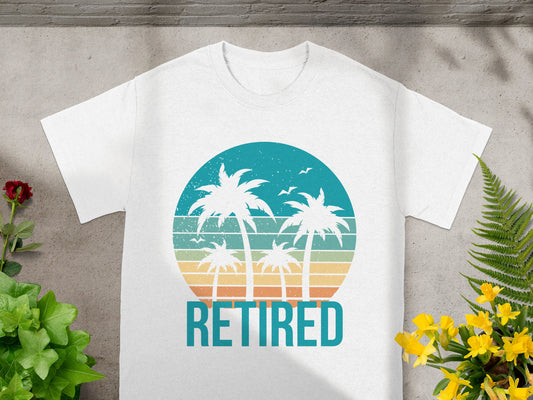 Retro Palm Trees Retired Graphic T-shirt product type