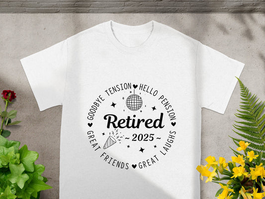 Retired 2025 Funny Retirement T-shirt product type