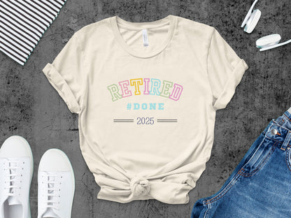 Retired #Done 2025 Colorful Graphic T-shirt product type