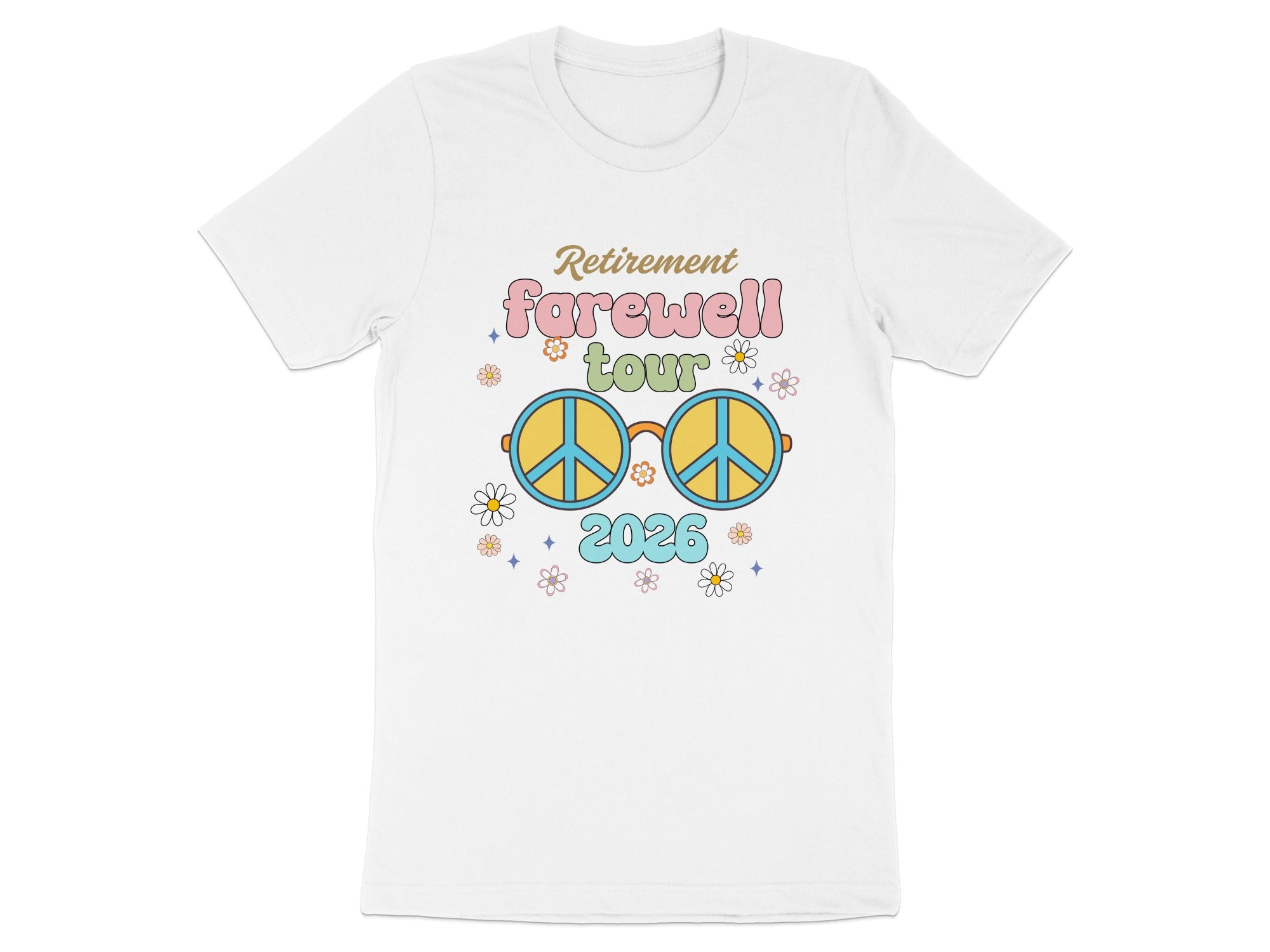 Retirement Farewell Tour 2026 Peace Symbol Shirt
