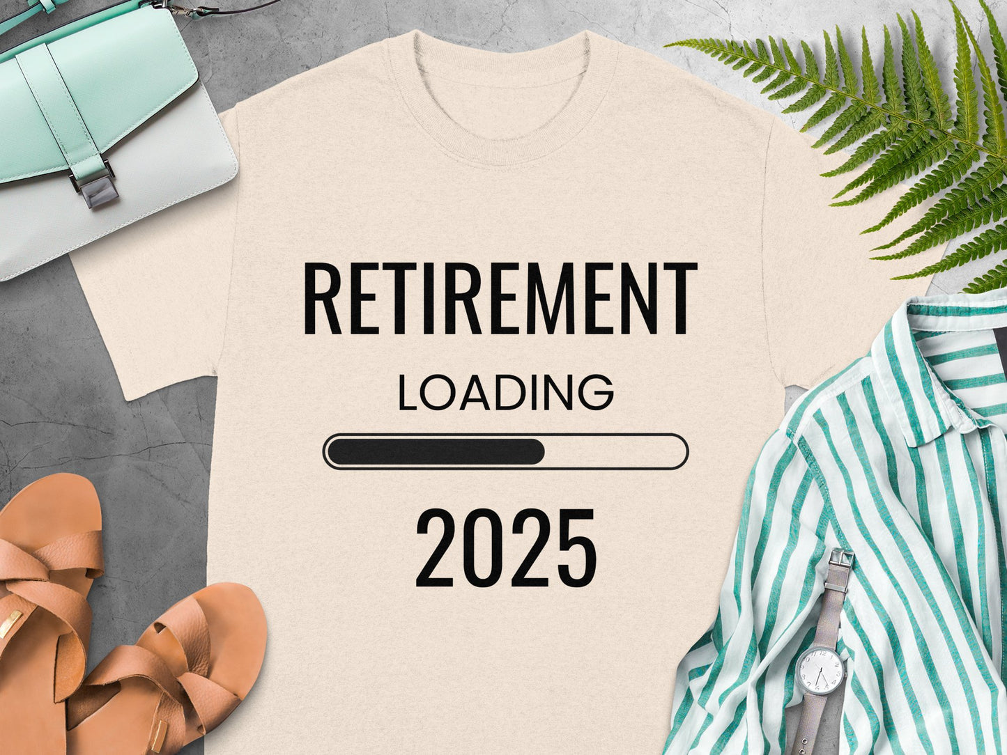 Retirement Loading 2025 Graphic Tee Shirt Product