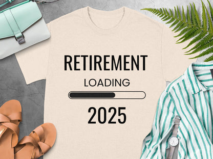 Retirement Loading 2025 Graphic Tee Shirt Product