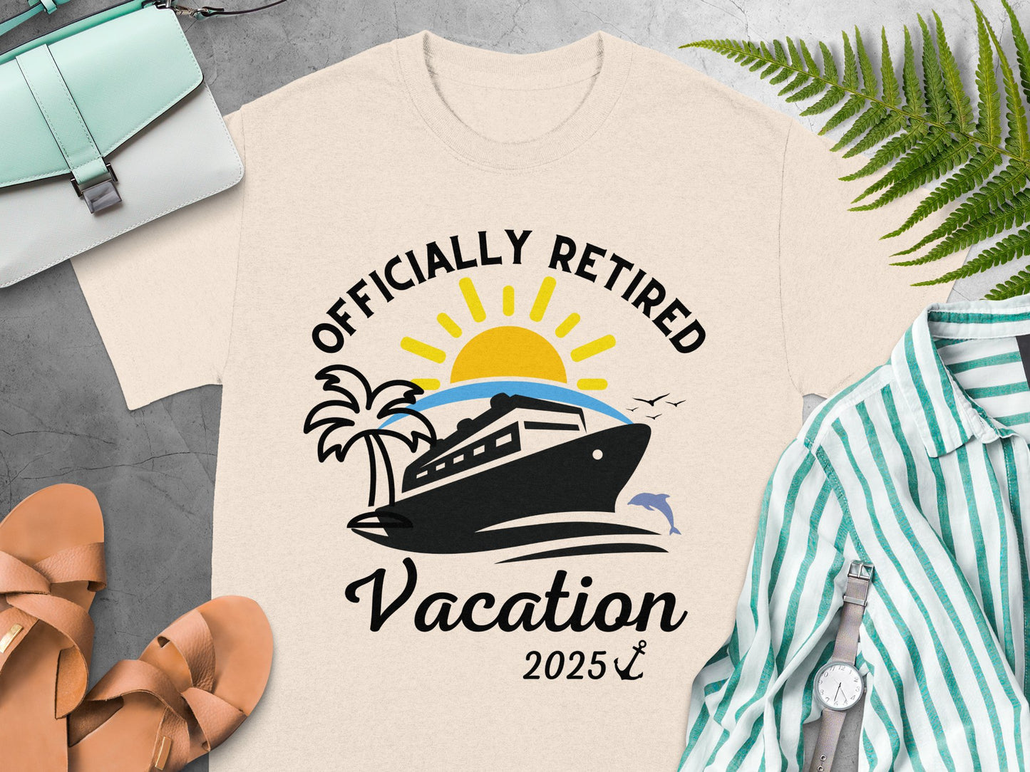 Officially Retired Vacation 2025 T-shirt product