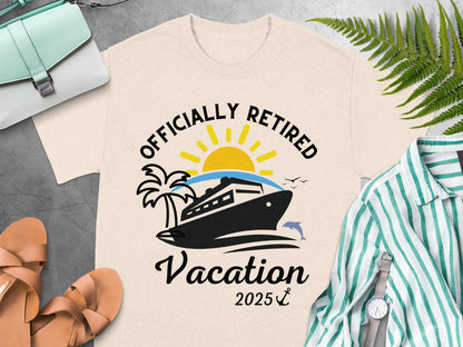 Officially Retired Vacation 2025 T-shirt product