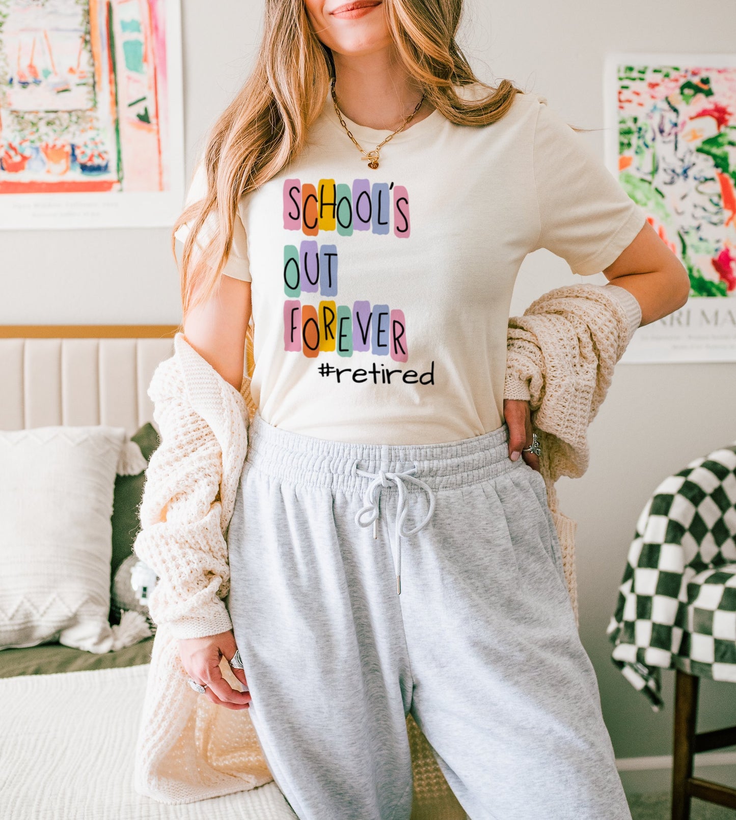 Schools Out Forever Retired Graphic T-Shirt product
