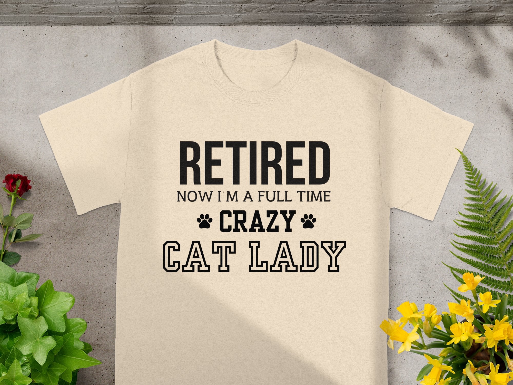 Retired Now I'm a Full Time Crazy Cat Lady Product