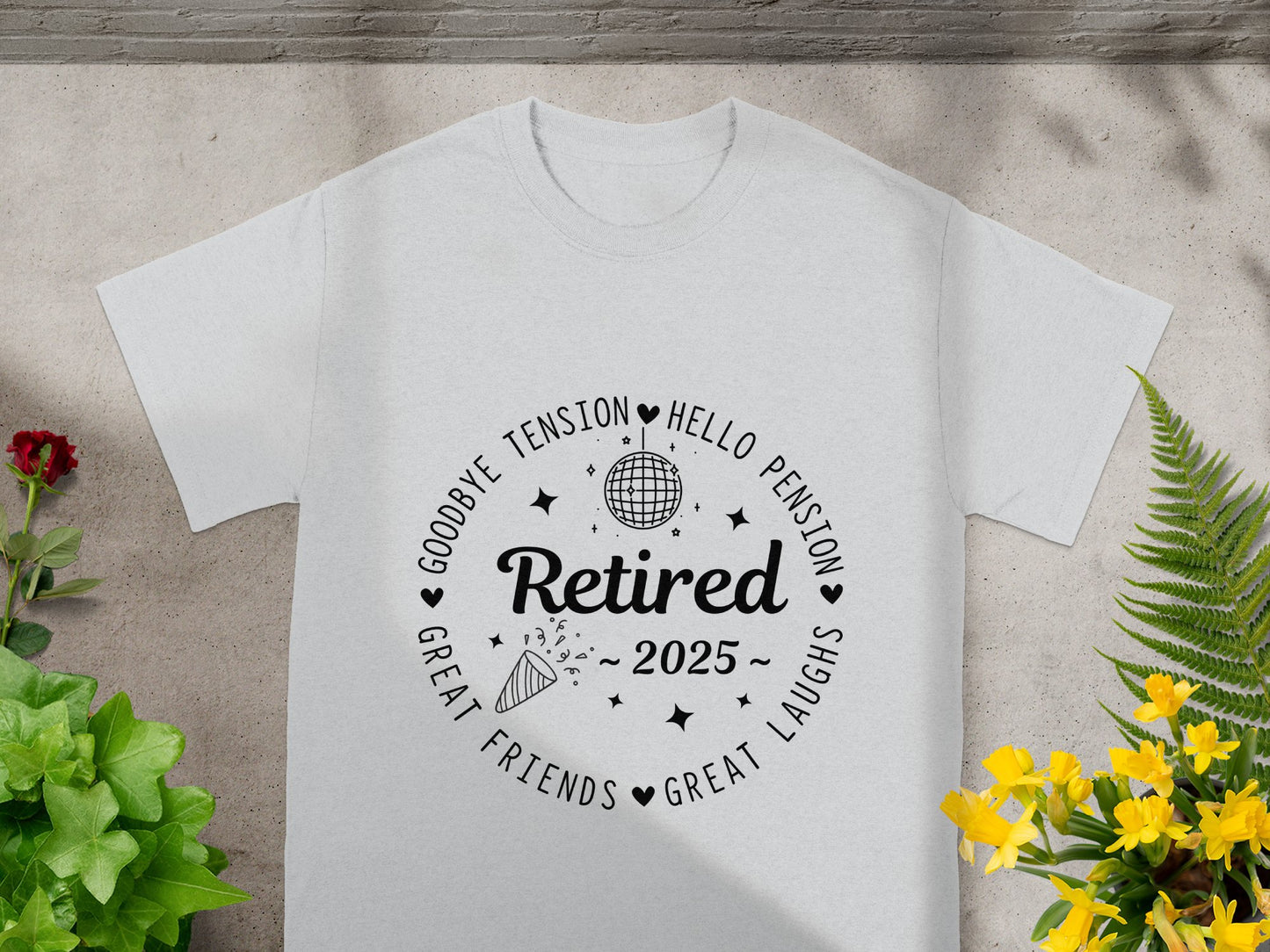 Retired 2025 Goodbye Tension Hello Pension T-shirt product