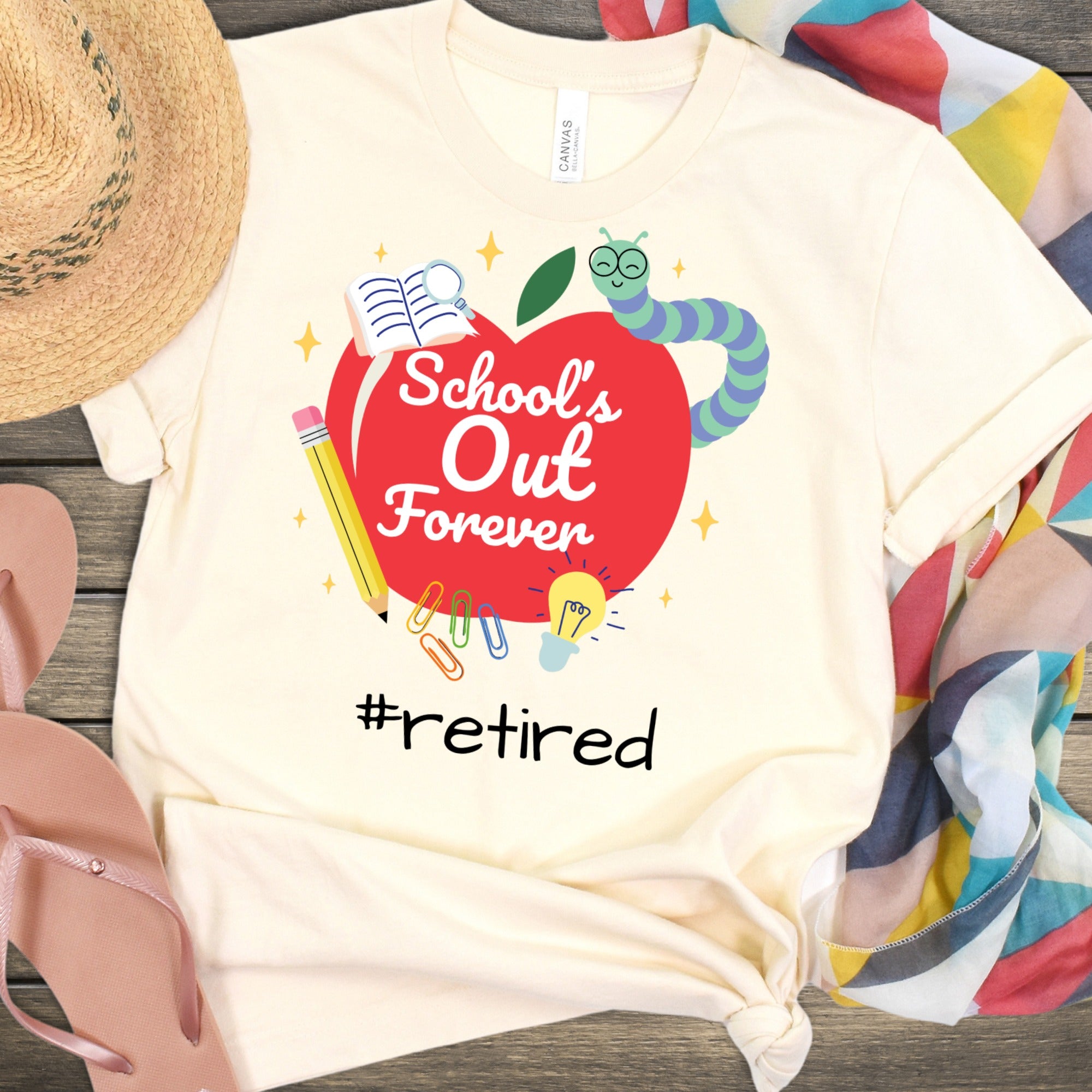 School's Out Forever #retired T-Shirt for Teachers