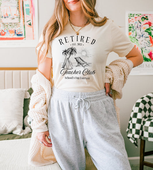 Retired Teacher Out School's Out Forever T-shirt product