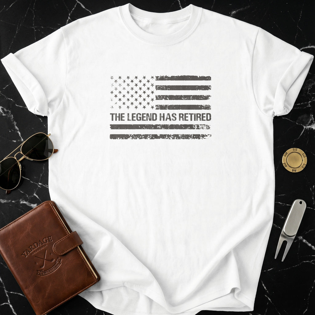 The Legend Has Retired American Flag Shirt Product