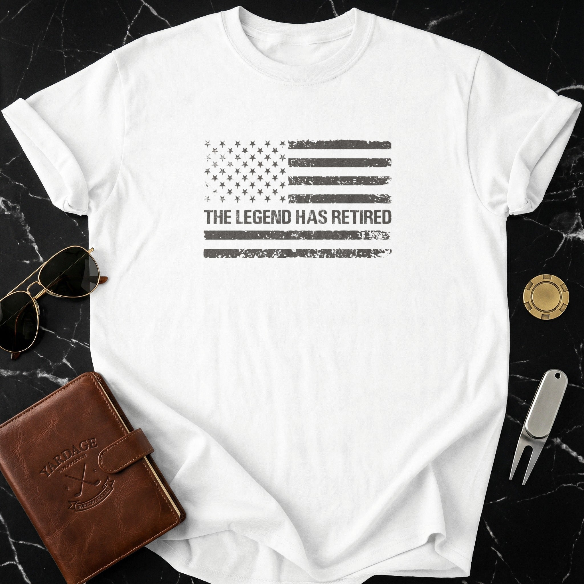 The Legend Has Retired American Flag Shirt Product