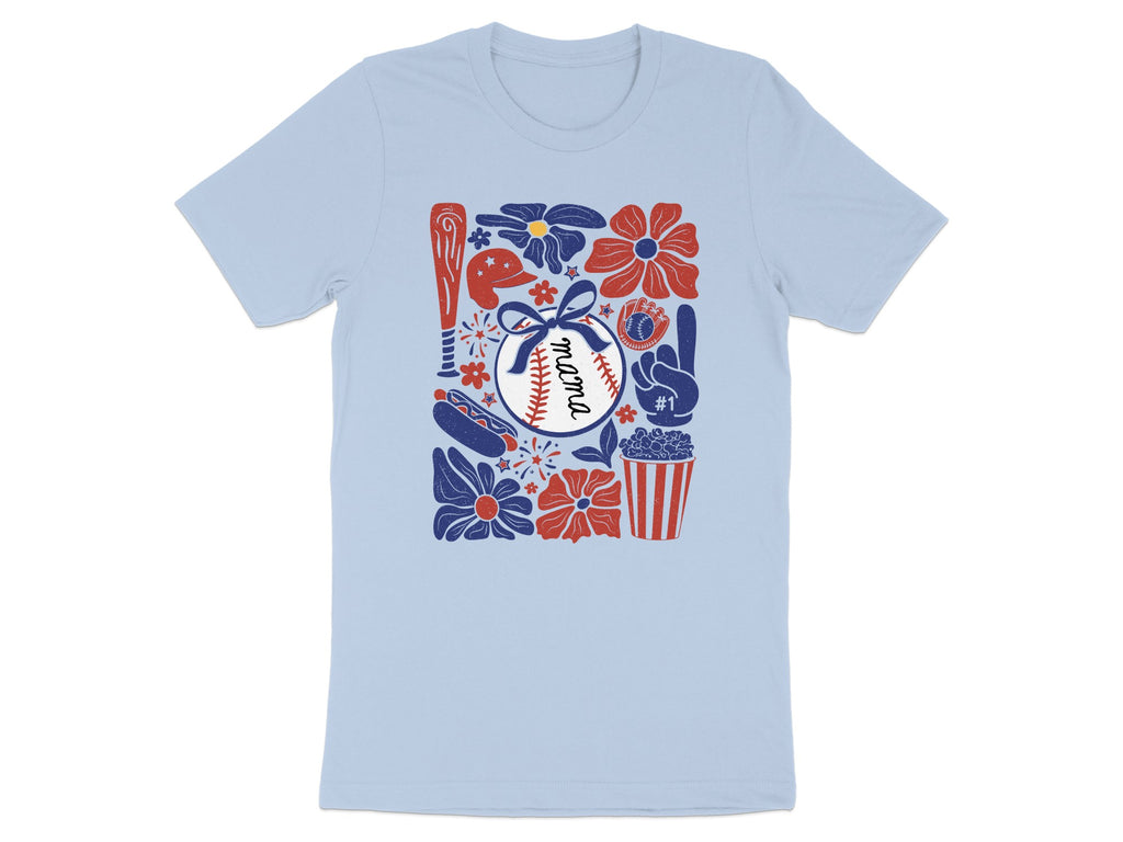 Mama Baseball Hotdog Popcorn Fan Flowers product type