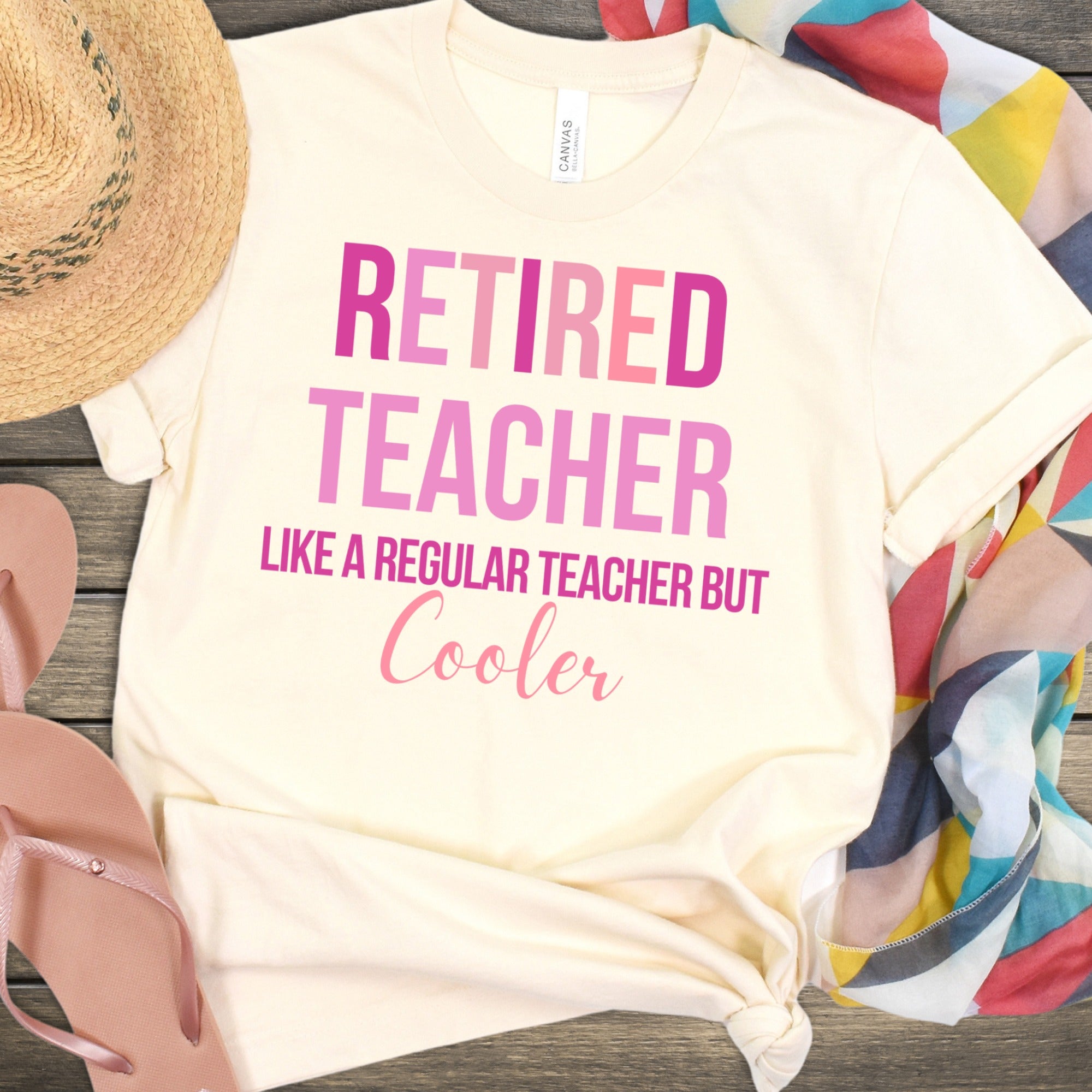 Retired Teacher Cooler Like a Regular Teacher Shirt