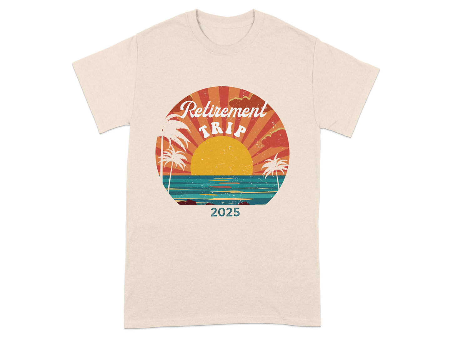 Retirement Trip 2025 Beach Sunset T-Shirt product