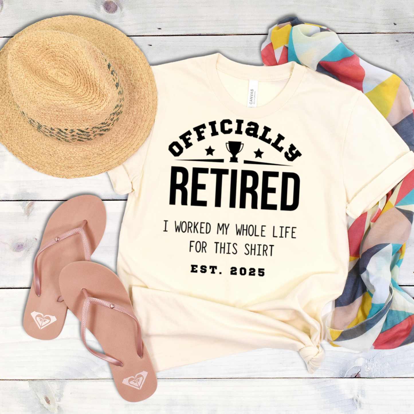 Officially Retired Novelty Graphic T-Shirt product