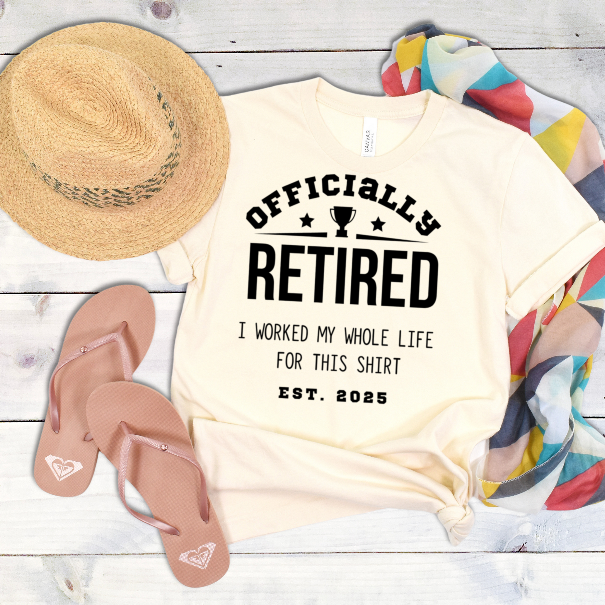 Officially Retired Novelty Graphic T-Shirt product