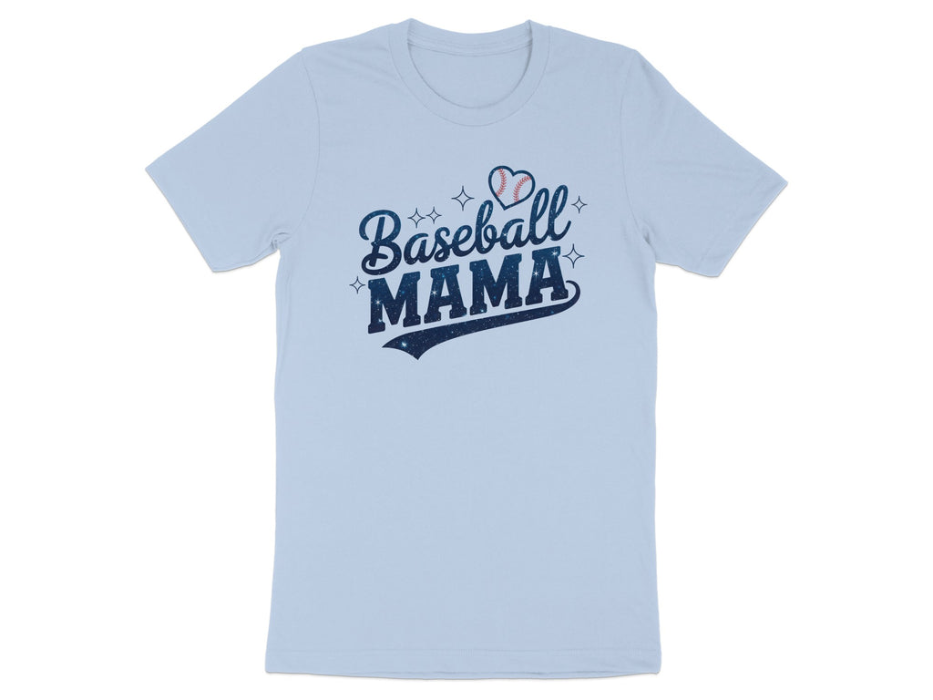 Baseball MAMA Heart Stars Light Blue Design product type