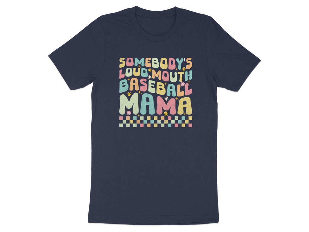 Somebody's Loud Mouth Baseball Mama Graphic product type
Baseball Mama, Loud Mouth Mama, Sports Mom, Game Day, Mama Life, Retro Style, Cheerful Design, Graphic Tee, Baseball Fan, Softball Mom, Team Mom, Mama Gift, Colorful Shirt, Bubbly Font, Play Ball, Mom Support, Fan Apparel, Trendy Mom, Aesthetic Print, Parent Shirt