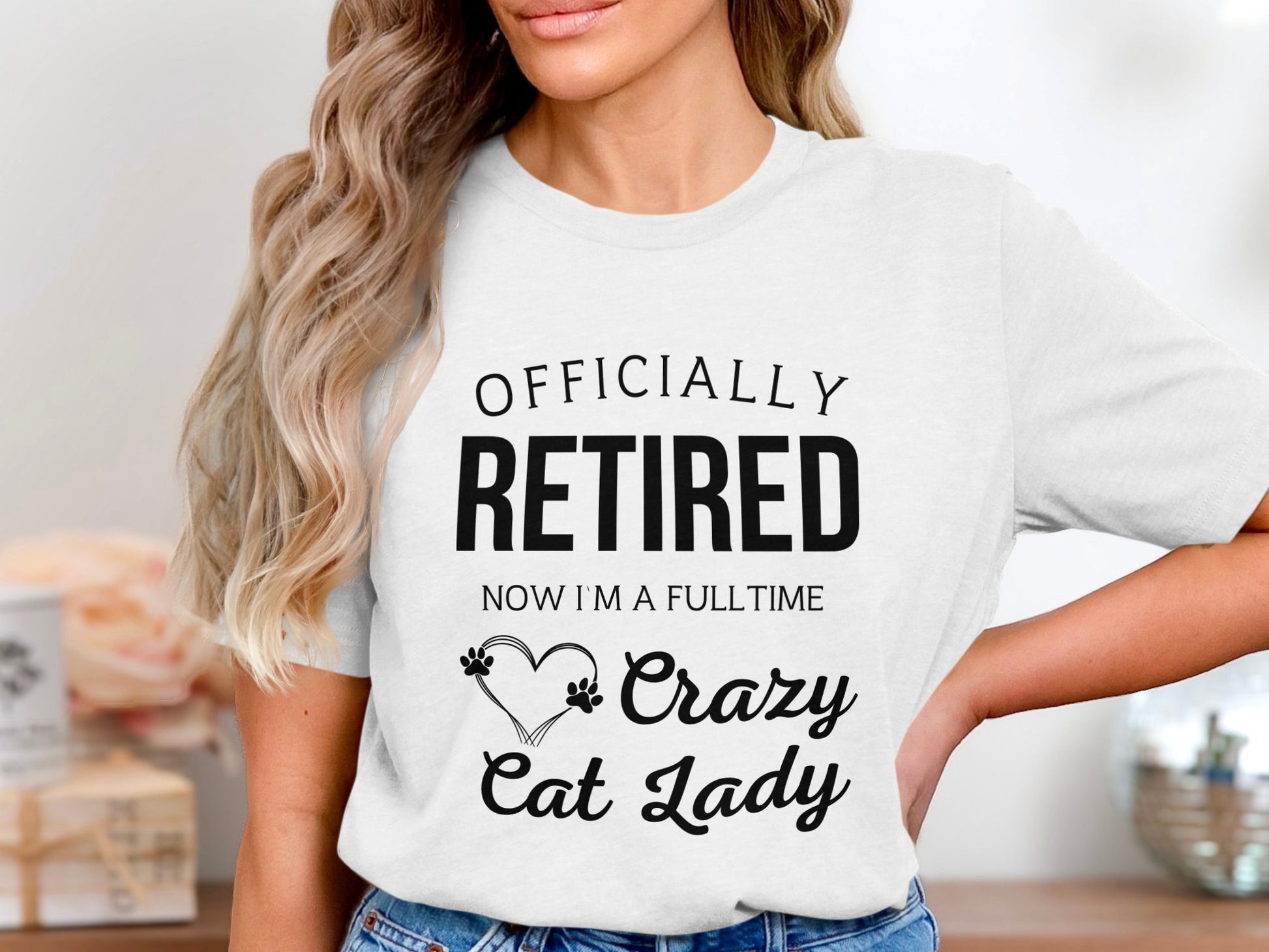 Officially Retired Crazy Cat Lady Shirt product