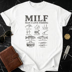 Man I Love Fishing Humorous Graphic T-shirt