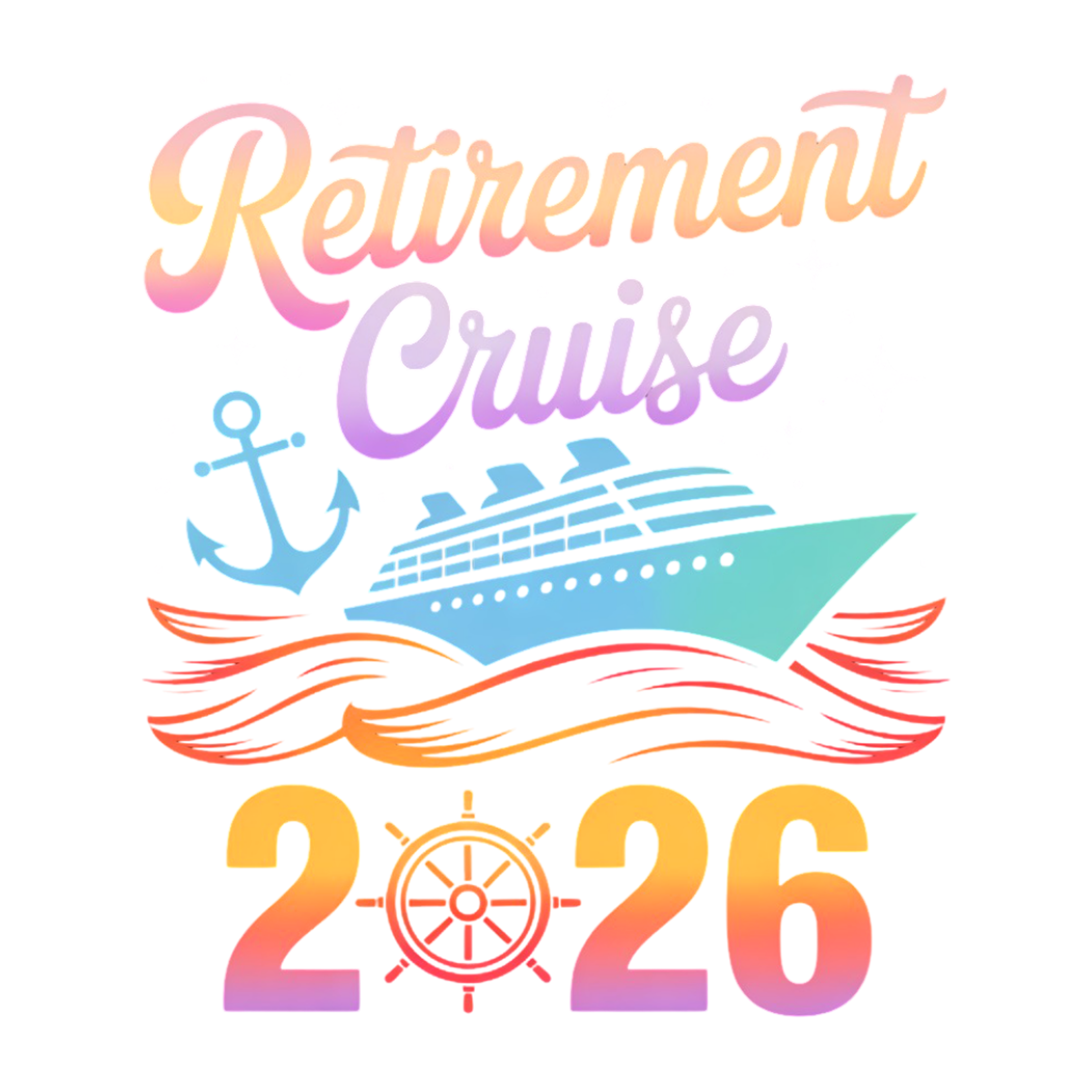 Retirement Cruise 2026 Anchor Ship Steering Wheel Design