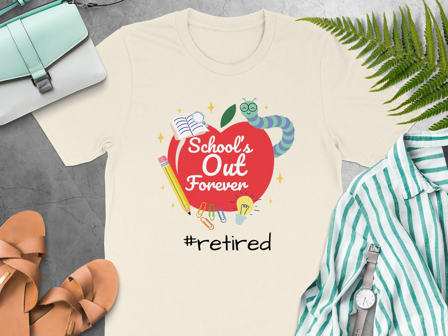 School's Out Forever Retired Shirt product type