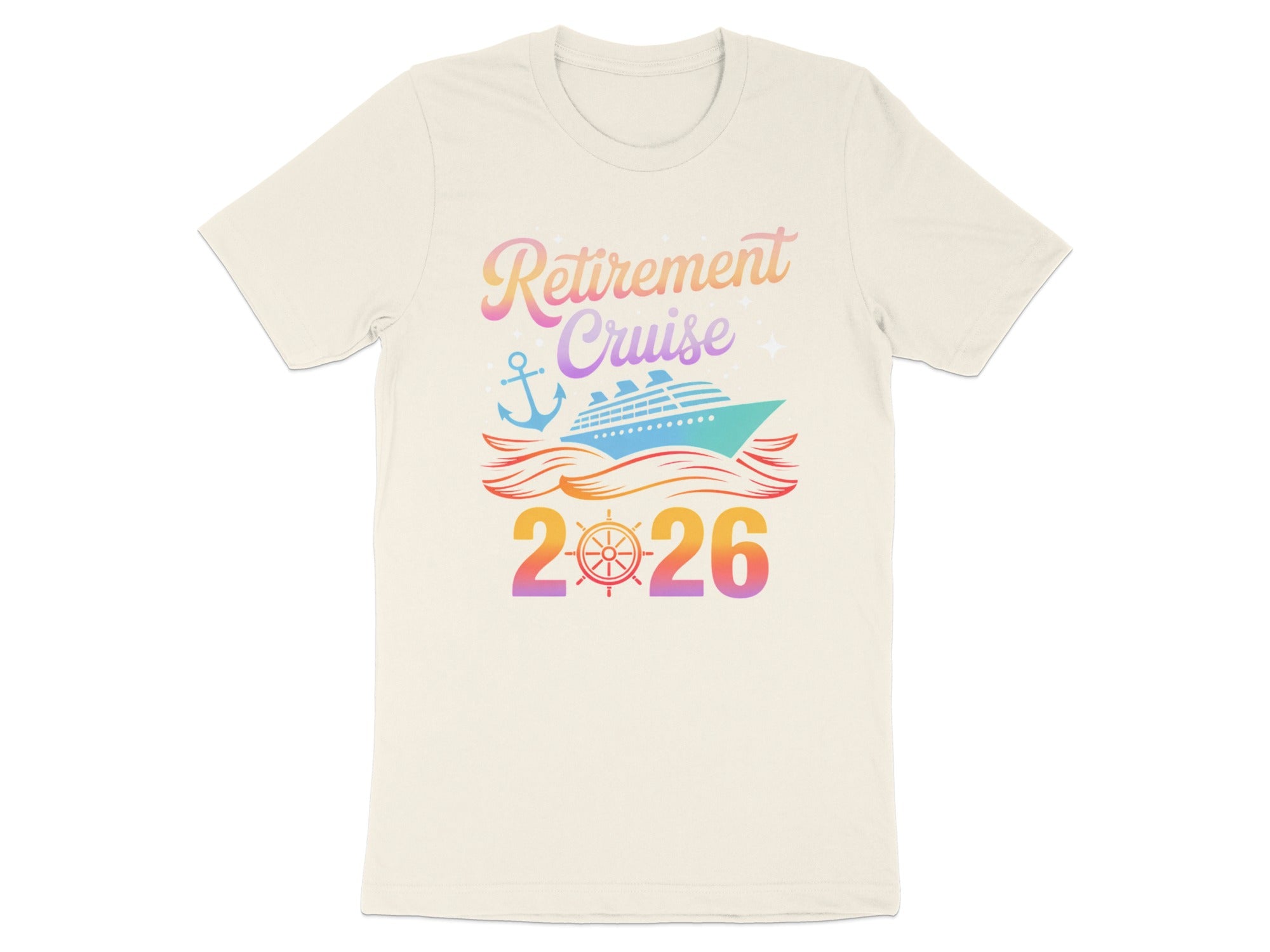 Retirement Cruise 2026 Graphic T-Shirt for Celebrations