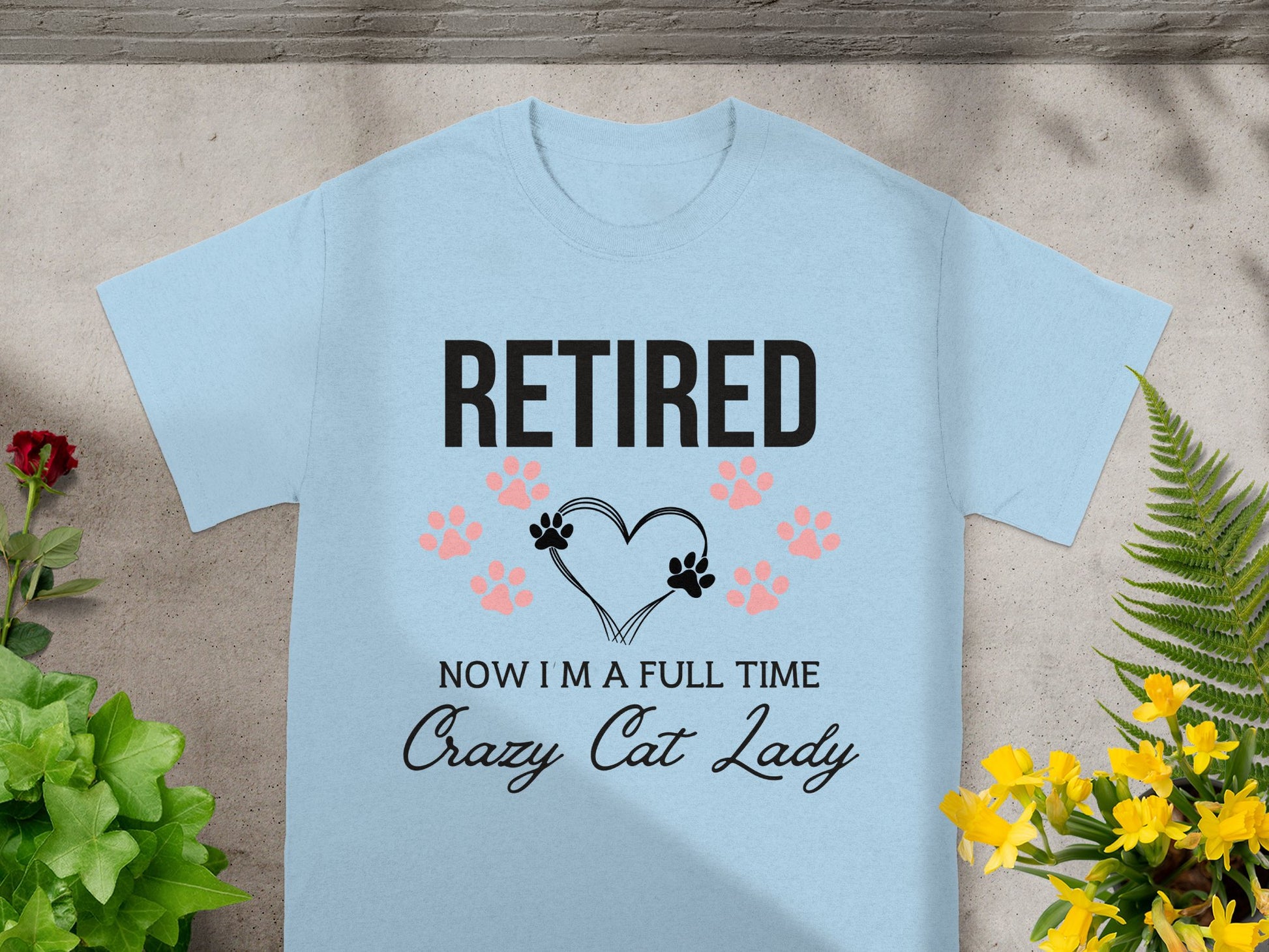 Retired Full Time Crazy Cat Lady T-Shirt product