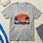 Retired It's 5 O'Clock Everywhere Flamingo T-Shirt