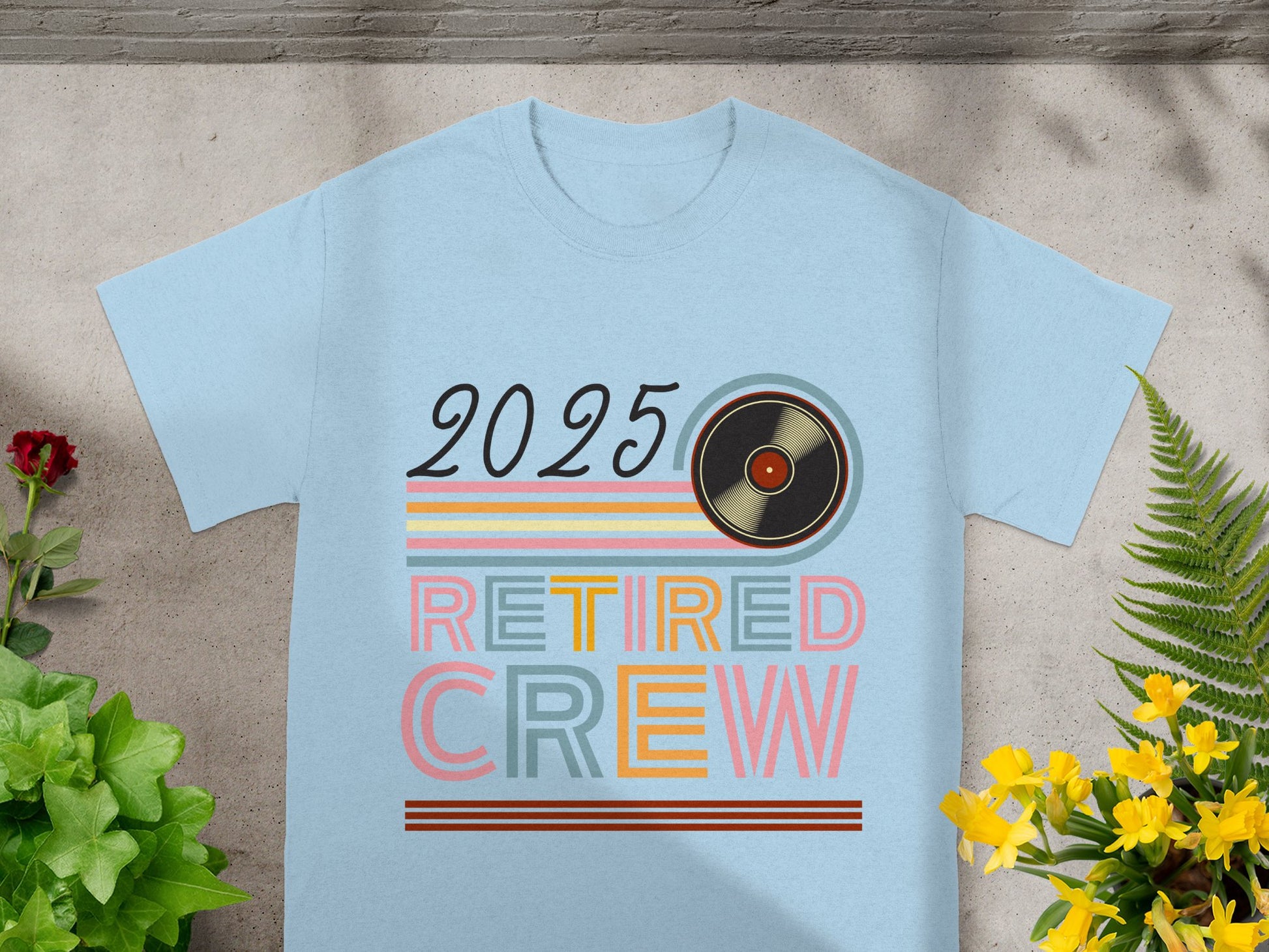 Retro 2025 Retired Crew Shirt Fun Gift product type