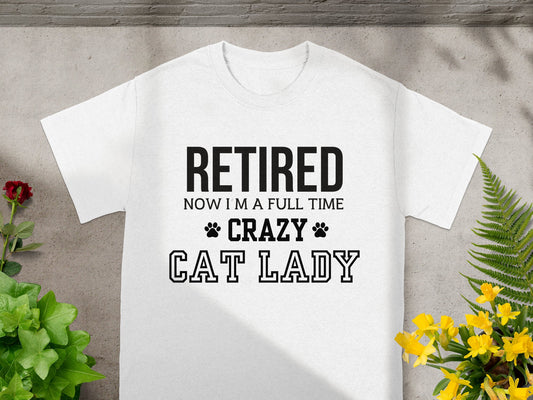 Retired Now I'm a Full Time Crazy Cat Lady product type