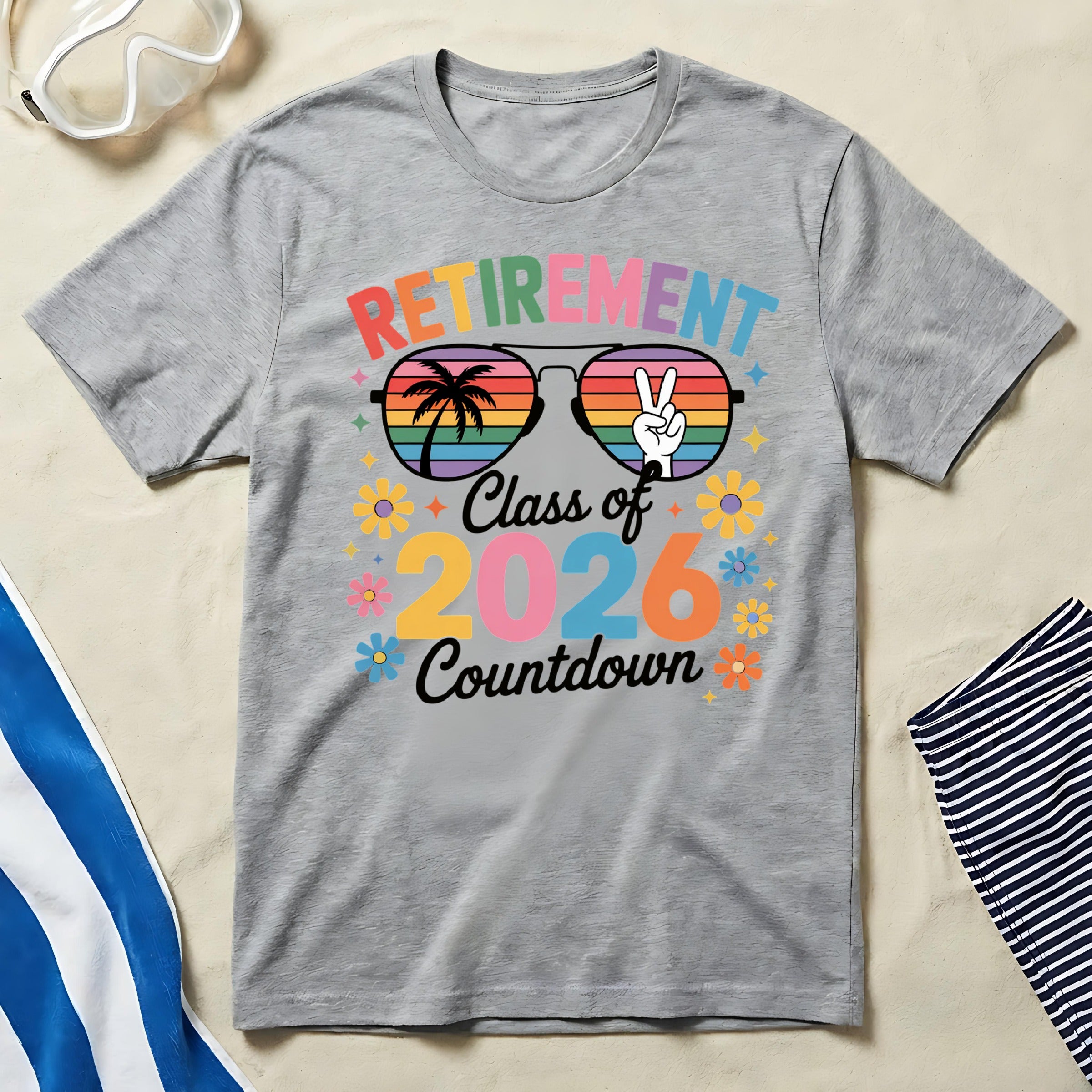 Retirement Class of 2026 Countdown T-shirt