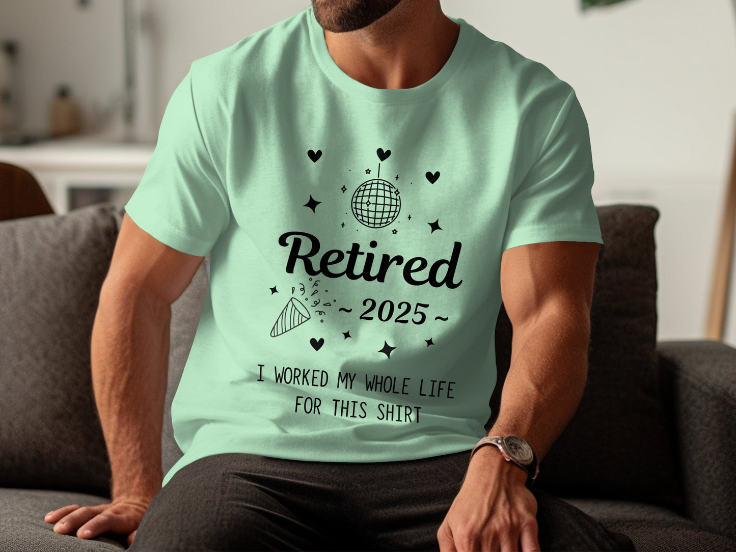 Retired 2025 I Worked My Whole Life Shirt product type