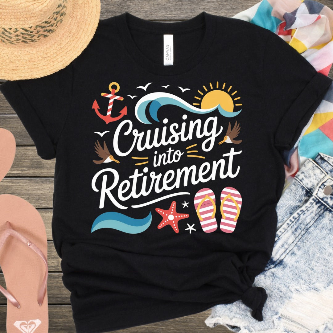 Cruising Into Retirement Graphic T-Shirt Product