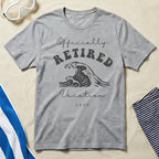 Officially Retired Vacation 2026 Wave Design T-shirt